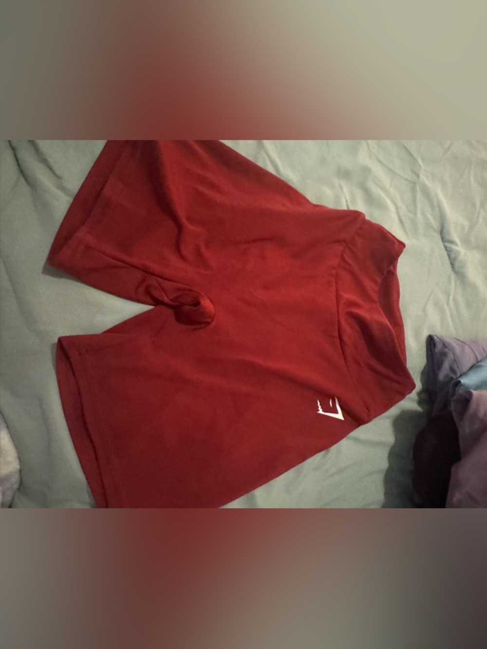 Gymshark Deep Red High-Waist Bike Shorts